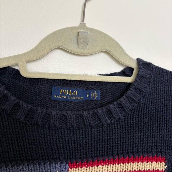 Polo Ralph Lauren Flag Cotton Crewneck Pullover Sweater - Picture 5 of 8